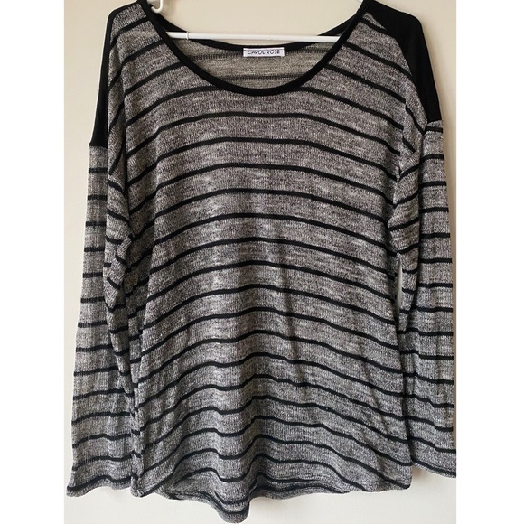 2/$20🛍Carol Rose • Long sleeve sparkle top •Sz L - Picture 1 of 4